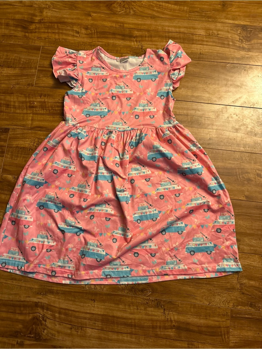 Carter's Pink Caravan Print Dress with Blue Vans